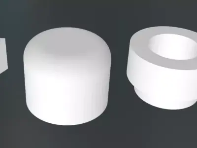BEACON two cylinders and arrow 3D print model