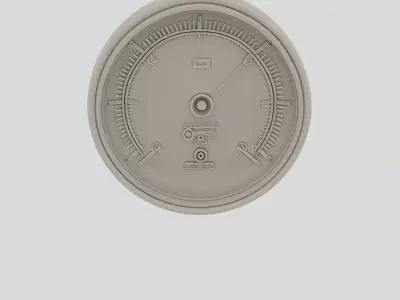 Industrial Pressure Gauge Body for 3D print 3D model
