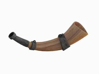 Viking Horn 01 3D model