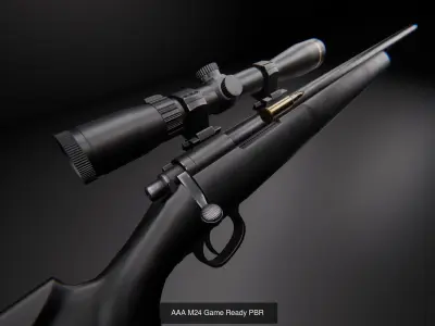AAA Sniper Rifles Game Ready 3D Model Pack
