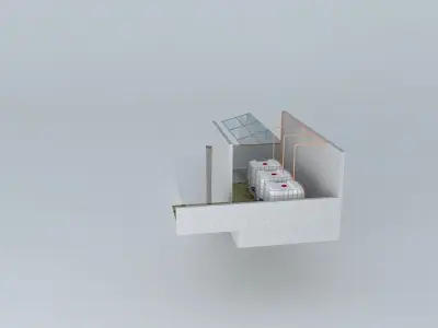 System Aquaponico 00 Aquaponics Beira Mar Bed cultivation in ... 3D model