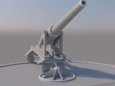 Old Cannon 3D model get