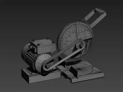 circular saw machine tool industrial wood tools cut equipment 3D model purchase