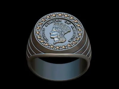 The Irishman ring 3D print model