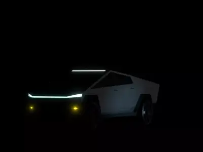 Tesla Cybertruck Free low-poly 3D model