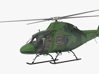 Military Helicopter AgustaWestland AW119 Koala 3D model