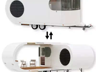 Romotow camper 3D model