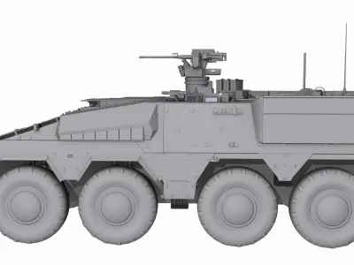 Boxer GTK A2 Game Model Low-poly 3D model