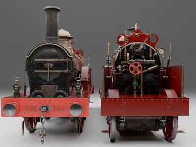McConnell Bloomer Steam Locomotive 1851 3D model