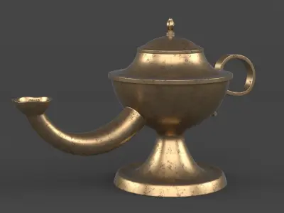 Arabic Oil Lamp 3D model