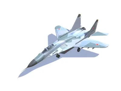 MIG-29 Fulcrum Jet Fighter Aircraft Low-poly 3D model