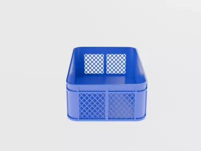 Plastic Crate Low-poly 3D model purchase