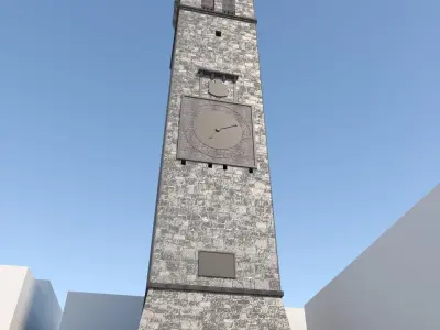 Medieval Tower - City Building Low-poly 3D model