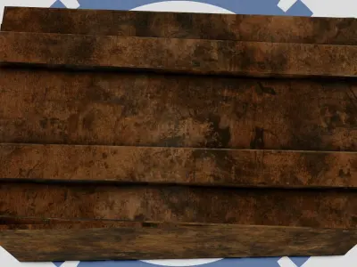 Wood Crate - game ready - 4k Low-poly 3D model