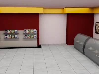 Shopping store 3D model