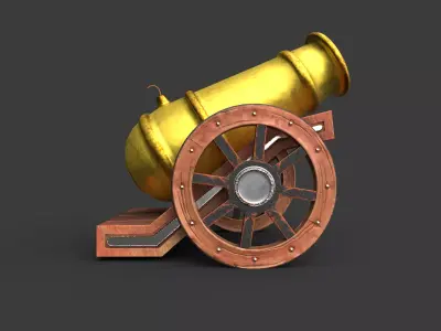 Small Range Canon  3D model