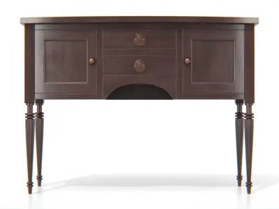 Antique Wooden Console Table 02 Low-poly 3D model