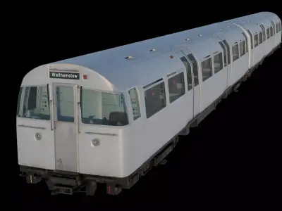 Modern Subway Train Car  3D model