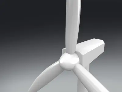 Wind turbine 3D model