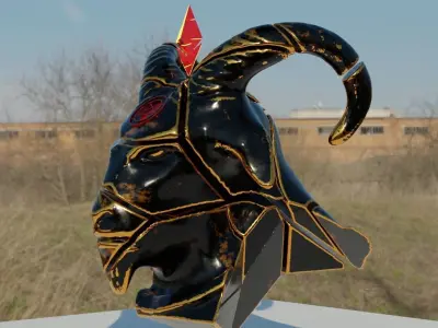 Demon goat Ethereum  3D model