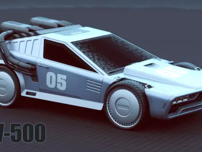 Sv-500 Rigged 3D model
