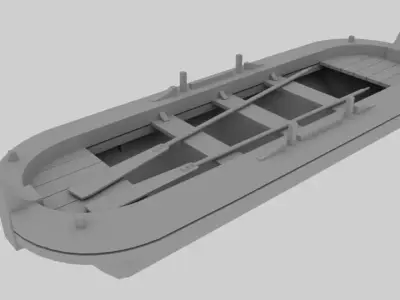 SIMPLE BOAT 3D model