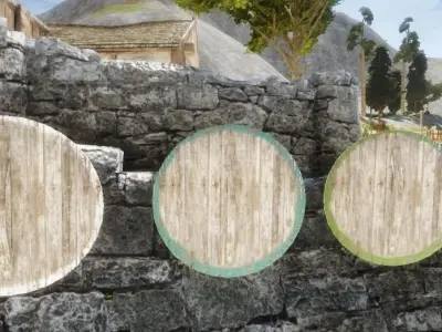 Game Ready Viking Round Shield Low-poly 3D model