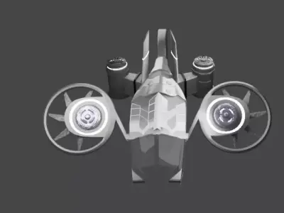 Sci-Fi War Drone 3D model