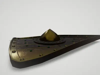 Game asset Ancient Wood and Metal Mountain Guardian 3D model