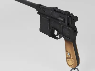 Mauser C96 Low-poly 3D model buy