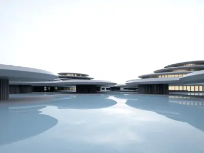 3D concept city 3D model