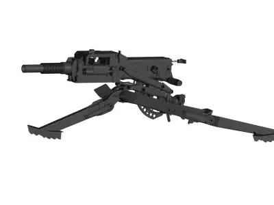 automatic grenade launcher 3D model