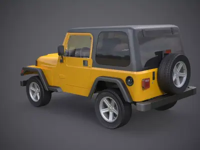 Wrangler TJ Hardtop 3D model