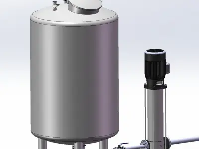 Water treating equipment 3D model