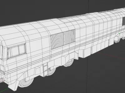 GBRF Class 66 Diesel Train Free 3D model