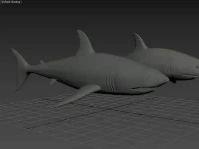 Shark Model with Texture Free 3D model