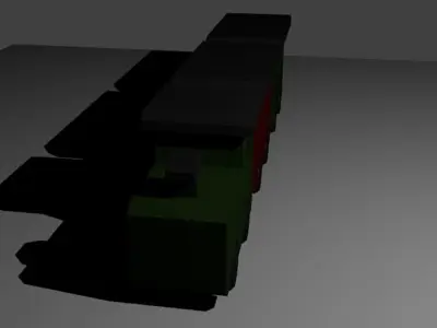 toy train Low-poly 3D model purchase