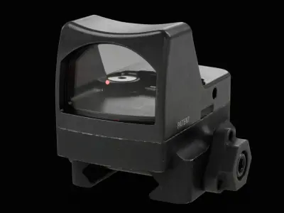 Trijicon RMR Automatic LED and 45 Degree Mount Low-poly 3D model