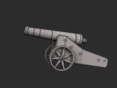 Cannon Chernihiv Free low-poly 3D model