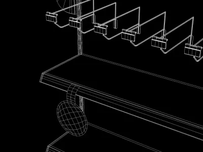 Supermarket Shelf Mixed 3D model