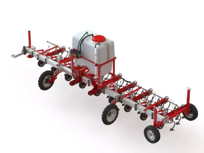 WG 0002 - Inter-row cultivator with liquid fertilizer 600 3D model
