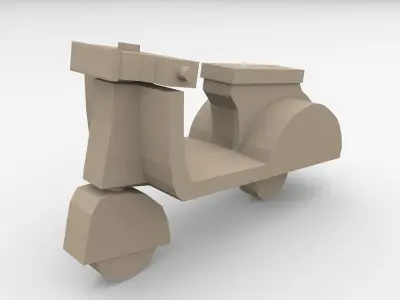 Scooter toy 3D print model
