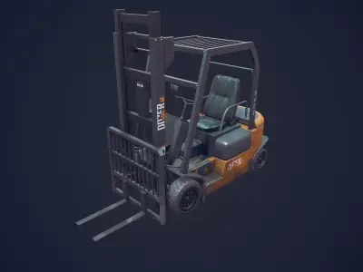 ForkLift Low-poly 3D model order