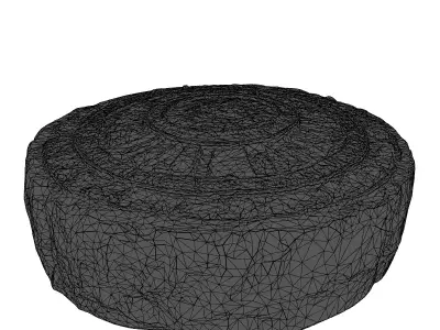 Ancient Aztec Calendar Stone 3D Model Low-poly 3D model