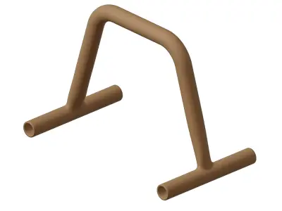 Plastic Pushup Gym Equipment Toy 3D model