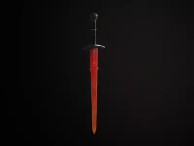 sword Low-poly 3D model purchase