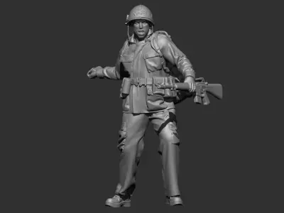 USA Vietnam Soldier 5 3D print model
