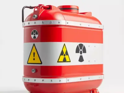 Hazardous Material Tank Model Pack Low-poly 3D model