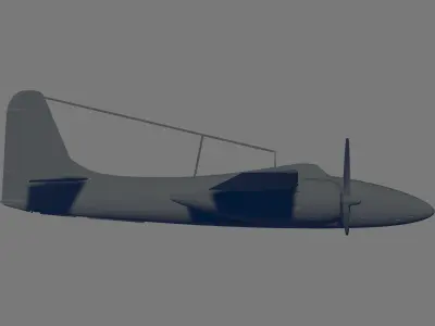 F7F-3 Tigercat 3D model