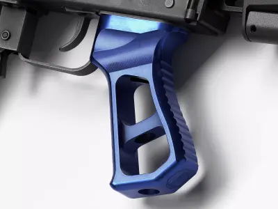 JMAC Skeletonized Pistol Grip AK Low-poly 3D model